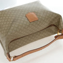CELINE Macadam Canvas Hand Bag PVC Beige Gold Auth 201135V-6