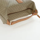 CELINE Macadam Canvas Hand Bag PVC Beige Gold Auth 201135V-7