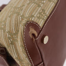 CELINE Hand Bag Canvas Beige Gold Tone Auth 201139A-10