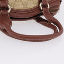 CELINE Hand Bag Canvas Beige Gold Tone Auth 201139A-7