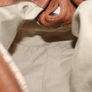 Chloe Paddington Hand Bag Leather Brown Gold Silver Auth 201140V-21