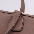 GUCCI Soho Hand Bag Leather Pink Gold Tone 308362 Auth 201141A-10
