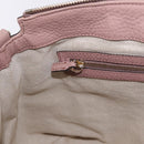 GUCCI Soho Hand Bag Leather Pink Gold Tone 308362 Auth 201141A-22