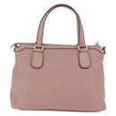 GUCCI Soho Hand Bag Leather Pink Gold Tone 308362 Auth 201141A-3