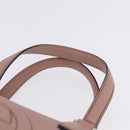 GUCCI Soho Hand Bag Leather Pink Gold Tone 308362 Auth 201141A-8