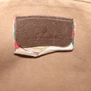 GUCCI GG Supreme Clutch Bag PVC Beige Gold Tone 89 01 029 Auth 201147-16