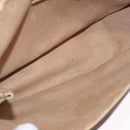 GUCCI GG Supreme Clutch Bag PVC Beige Gold Tone 89 01 029 Auth 201147-18