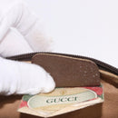 GUCCI GG Supreme Clutch Bag PVC Beige Gold Tone 89 01 029 Auth 201147-21