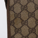 GUCCI GG Supreme Clutch Bag PVC Beige Gold Tone 89 01 029 Auth 201147-4