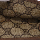 GUCCI GG Supreme Clutch Bag PVC Beige Gold Tone 89 01 029 Auth 201147-6