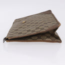 GUCCI GG Supreme Clutch Bag PVC Beige Gold Tone 89 01 029 Auth 201147-7