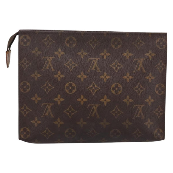 LOUIS VUITTON Monogram Poche Toilette 26 Pouch M47542 LV Auth 201148
