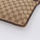 GUCCI GG Canvas Shoulder Bag Beige Silver 27639 Auth 201150-12