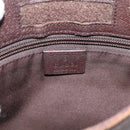 GUCCI GG Canvas Shoulder Bag Beige Silver 27639 Auth 201150-14