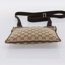 GUCCI GG Canvas Shoulder Bag Beige Silver 27639 Auth 201150-9