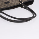 GUCCI GG Supreme Tote Bag PVC Beige Gold Tone 197953 Auth 201153-10