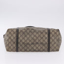 GUCCI GG Supreme Tote Bag PVC Beige Gold Tone 197953 Auth 201153-14