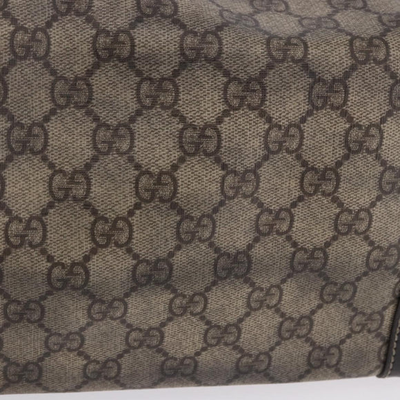 GUCCI GG Supreme Tote Bag PVC Beige Gold Tone 197953 Auth 201153