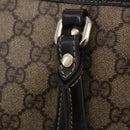 GUCCI GG Supreme Tote Bag PVC Beige Gold Tone 197953 Auth 201153-20