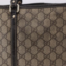 GUCCI GG Supreme Tote Bag PVC Beige Gold Tone 197953 Auth 201153-6