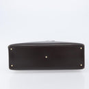 GUCCI Hand Bag Leather Brown Gold Tone 002 2046 0332 Auth 201157-11