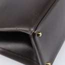 GUCCI Hand Bag Leather Brown Gold Tone 002 2046 0332 Auth 201157-15
