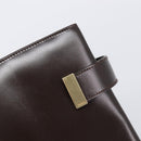 GUCCI Hand Bag Leather Brown Gold Tone 002 2046 0332 Auth 201157-16