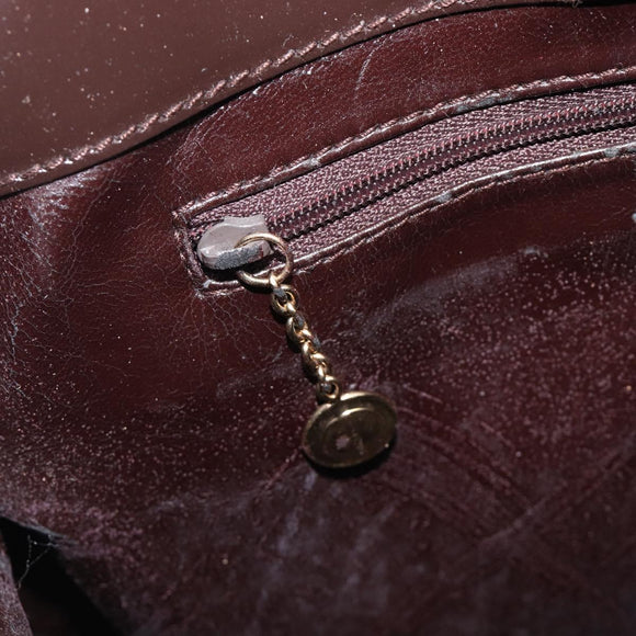 GUCCI Hand Bag Leather Brown Gold Tone 002 2046 0332 Auth 201157