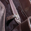 GUCCI Hand Bag Leather Brown Gold Tone 002 2046 0332 Auth 201157-23