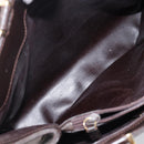 GUCCI Hand Bag Leather Brown Gold Tone 002 2046 0332 Auth 201157-25