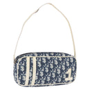 Christian Dior Trotter Hand Bag PVC Leather Blue White Auth 201159-1