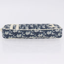 Christian Dior Trotter Hand Bag PVC Leather Blue White Auth 201159-6