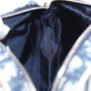 Christian Dior Trotter Hand Bag PVC Leather Blue White Auth 201159-21