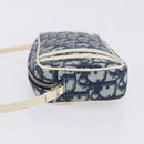 Christian Dior Trotter Hand Bag PVC Leather Blue White Auth 201159-5