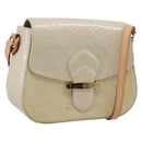 LOUIS VUITTON Monogram Vernis Bell Flower PM Bag Broncorail M91703 Auth 201161A-1