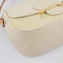 LOUIS VUITTON Monogram Vernis Bell Flower PM Bag Broncorail M91703 Auth 201161A-16