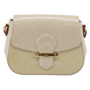 LOUIS VUITTON Monogram Vernis Bell Flower PM Bag Broncorail M91703 Auth 201161A-13