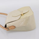 LOUIS VUITTON Monogram Vernis Bell Flower PM Bag Broncorail M91703 Auth 201161A-3