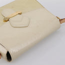 LOUIS VUITTON Monogram Vernis Bell Flower PM Bag Broncorail M91703 Auth 201161A-6