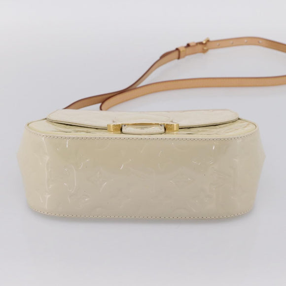 LOUIS VUITTON Monogram Vernis Bell Flower PM Bag Broncorail M91703 Auth 201161A