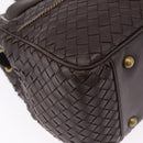 BOTTEGA VENETA INTRECCIATO Hand Bag Leather Brown Gold Tone 169754 Auth 201163V-14