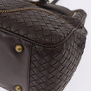 BOTTEGA VENETA INTRECCIATO Hand Bag Leather Brown Gold Tone 169754 Auth 201163V-15