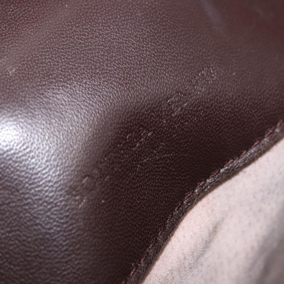 BOTTEGA VENETA INTRECCIATO Hand Bag Leather Brown Gold Tone 169754 Auth 201163V