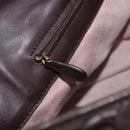 BOTTEGA VENETA INTRECCIATO Hand Bag Leather Brown Gold Tone 169754 Auth 201163V-21