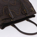 BOTTEGA VENETA INTRECCIATO Hand Bag Leather Brown Gold Tone 169754 Auth 201163V-6