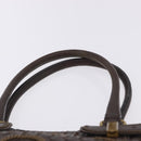 BOTTEGA VENETA INTRECCIATO Hand Bag Leather Brown Gold Tone 169754 Auth 201163V-8