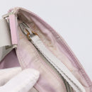 PRADA Shoulder Bag Nylon Pink Silver Auth 201164A-16
