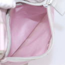 PRADA Shoulder Bag Nylon Pink Silver Auth 201164A-21