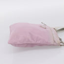 PRADA Shoulder Bag Nylon Pink Silver Auth 201164A-5