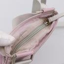 PRADA Shoulder Bag Nylon Pink Silver Auth 201164A-6
